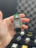 CTR Green Leather Strap With Clean White Dial Watch