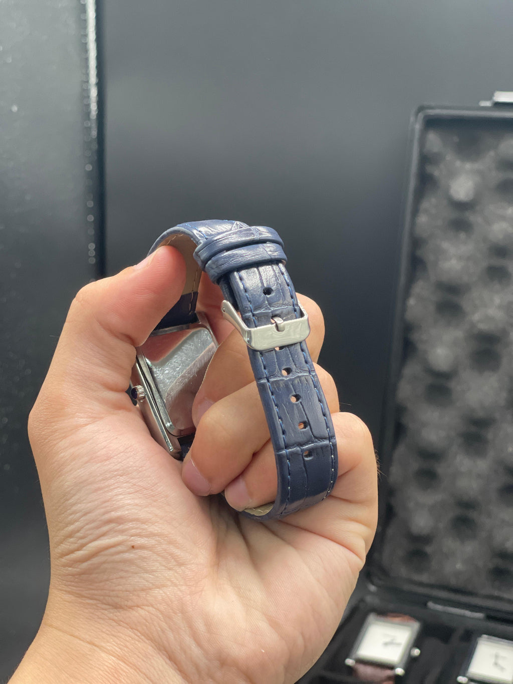 CTR Blue Leather Strap With Striking Blue Dial Watch