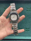 PTK Silver Colored Chain With Stunning White Dial