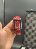 CTR Red Leather Strap With Striking Red Dial Watch