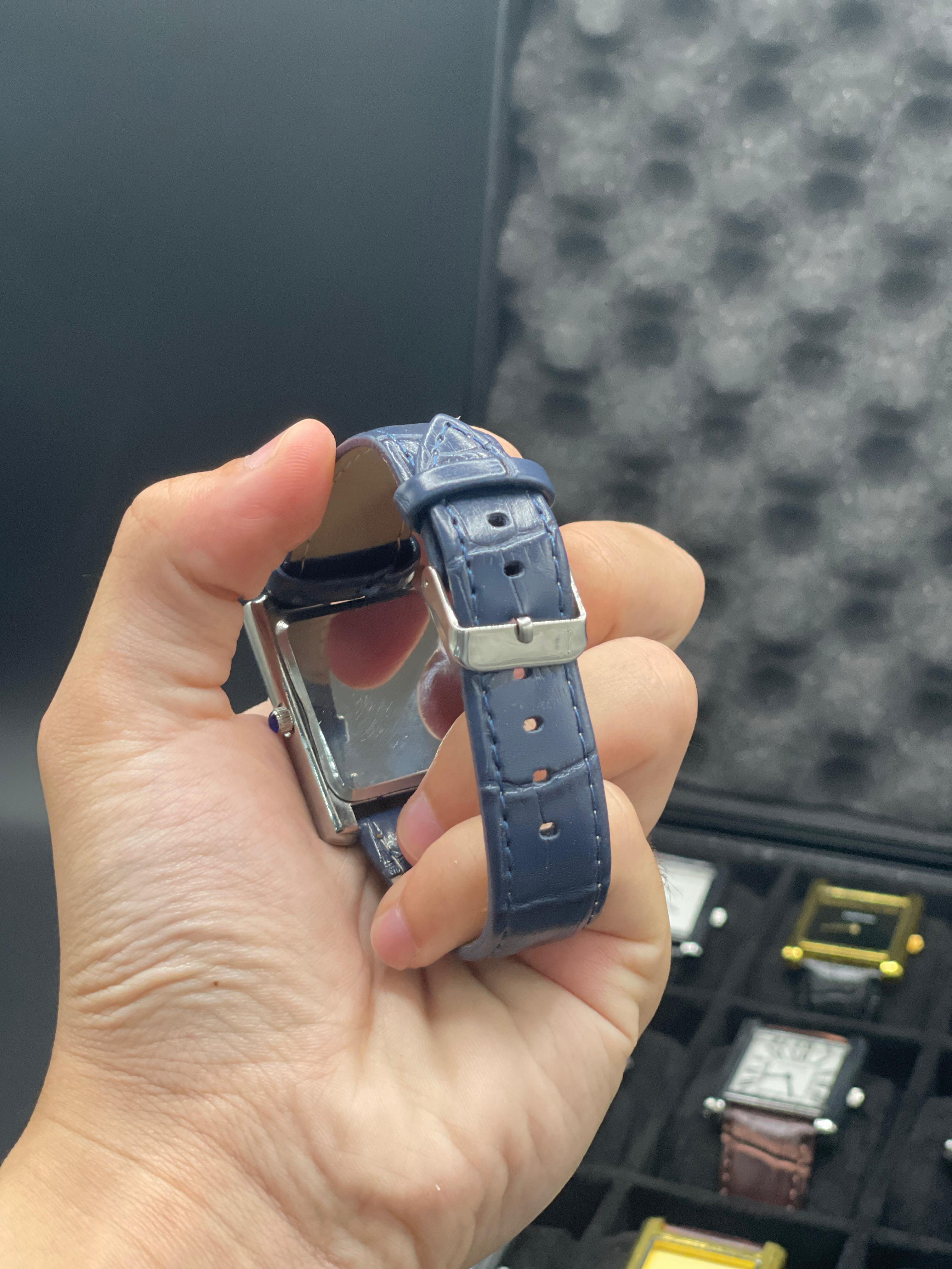 CTR Blue Leather Strap With Matching Blue Dial Watch