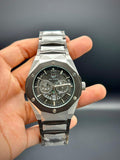 HB Two-Tone Chain With Black Dial Watch.