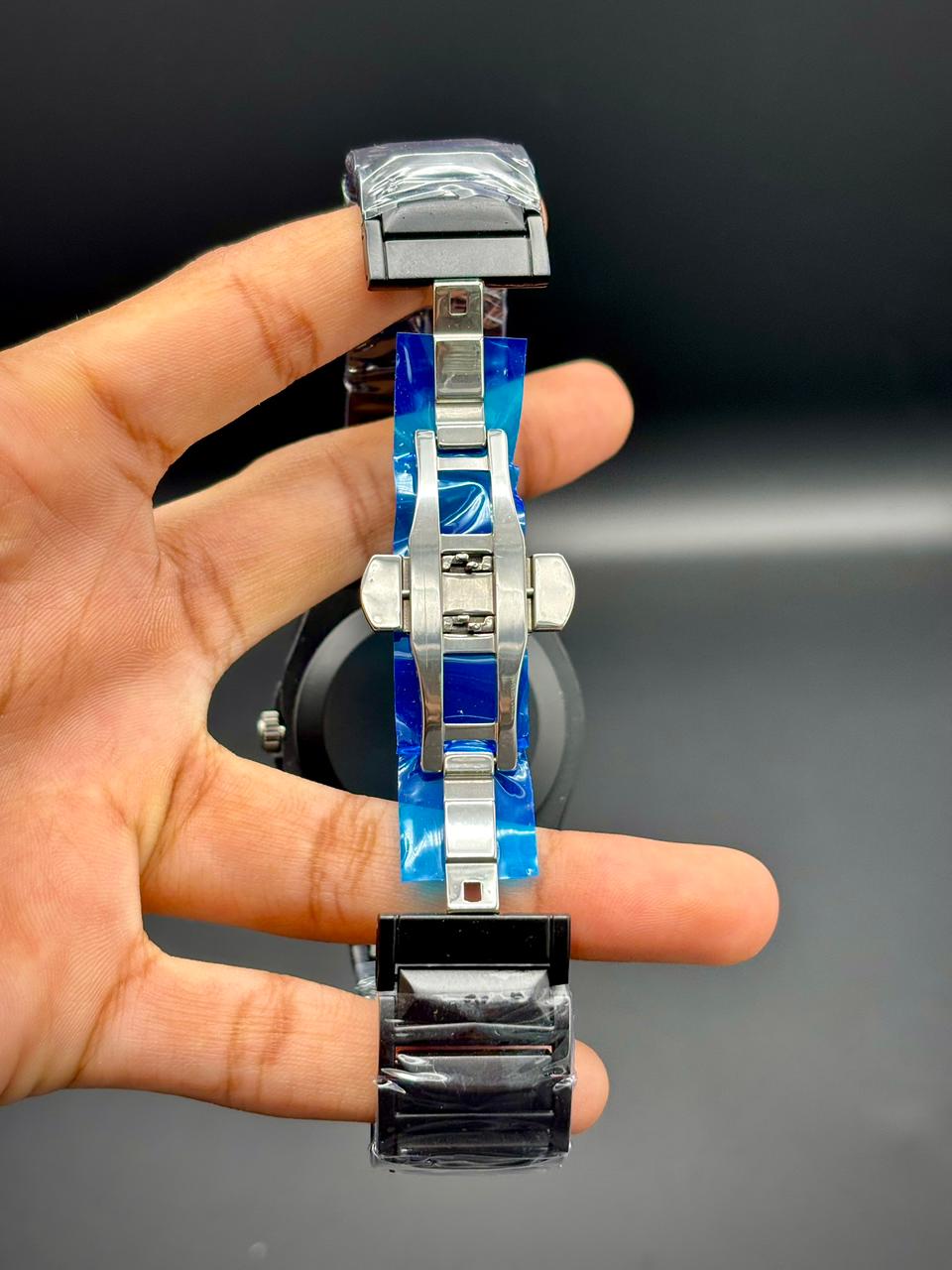 HB Black Chain with Black Dial Watch.