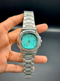 PTK Modern Statement Watch – Tiffany Blue Dial | Silver Case | Business Casual