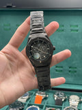 HB Black Chain With Black Chronograph Dial Watch