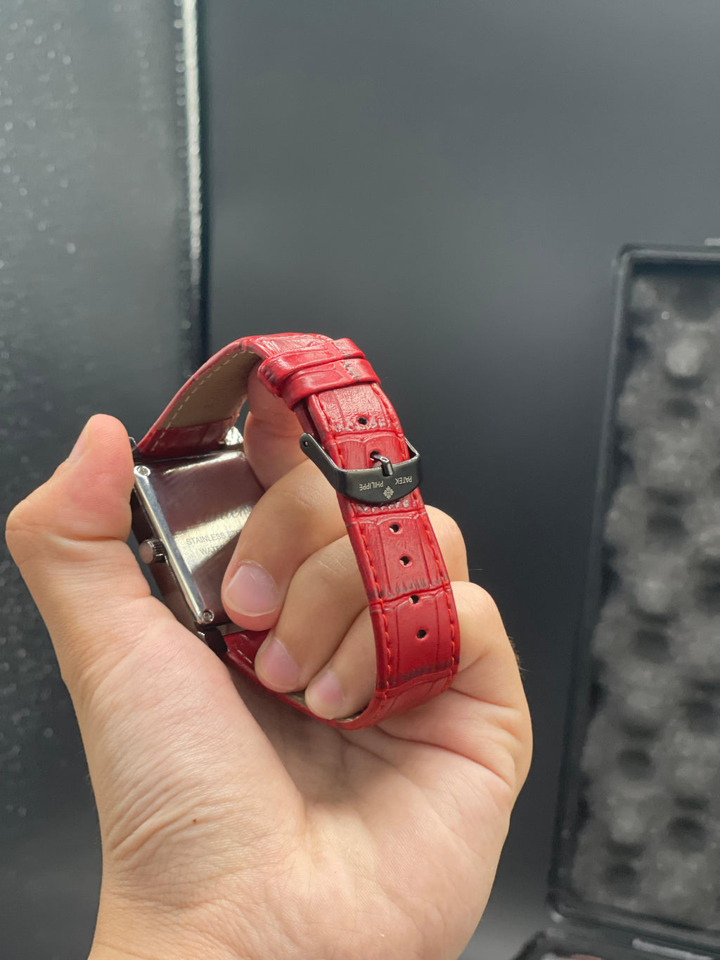 CTR Red Leather Strap With Striking Red Dial Watch