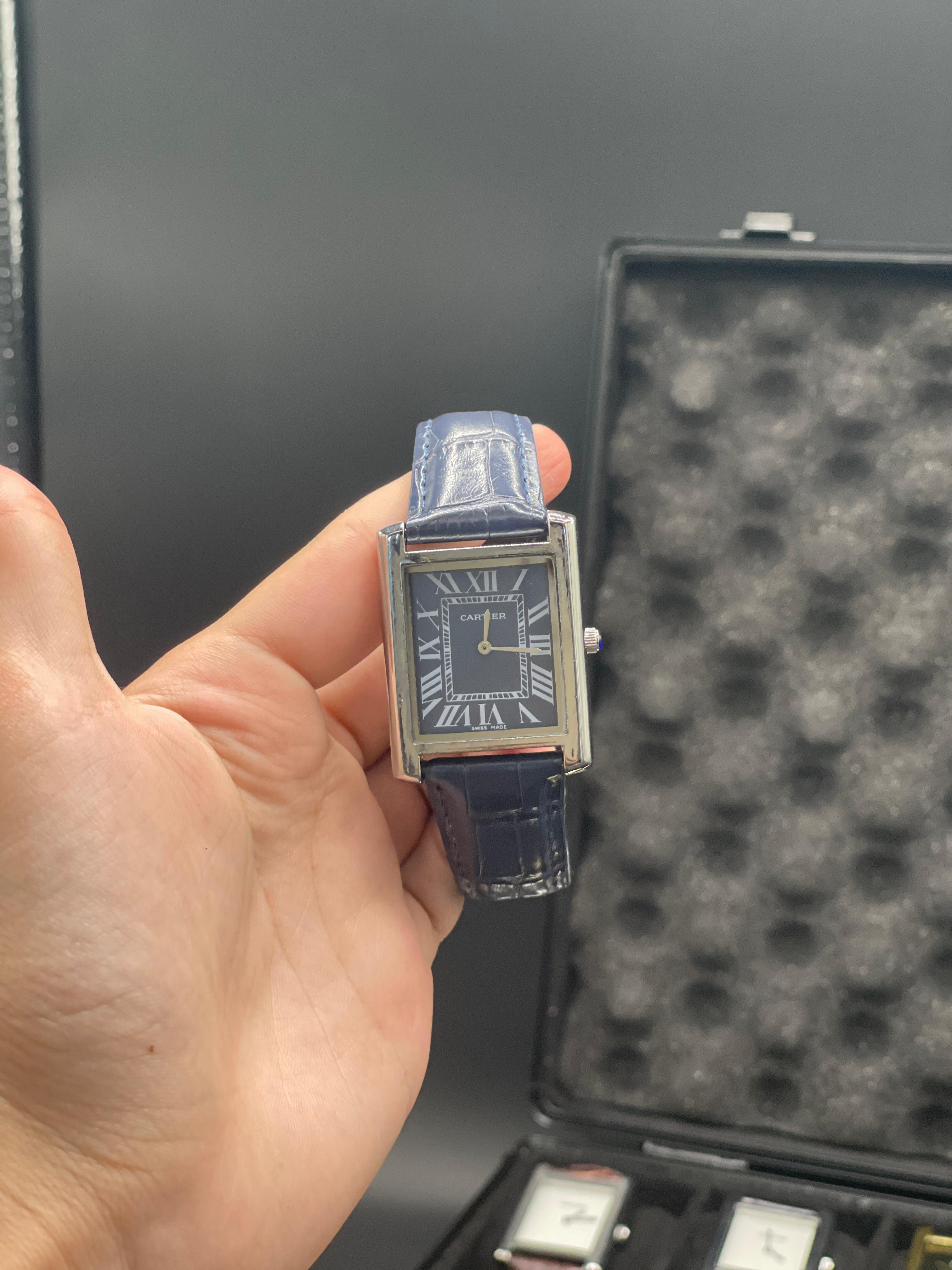 CTR Blue Leather Strap With Striking Blue Dial Watch