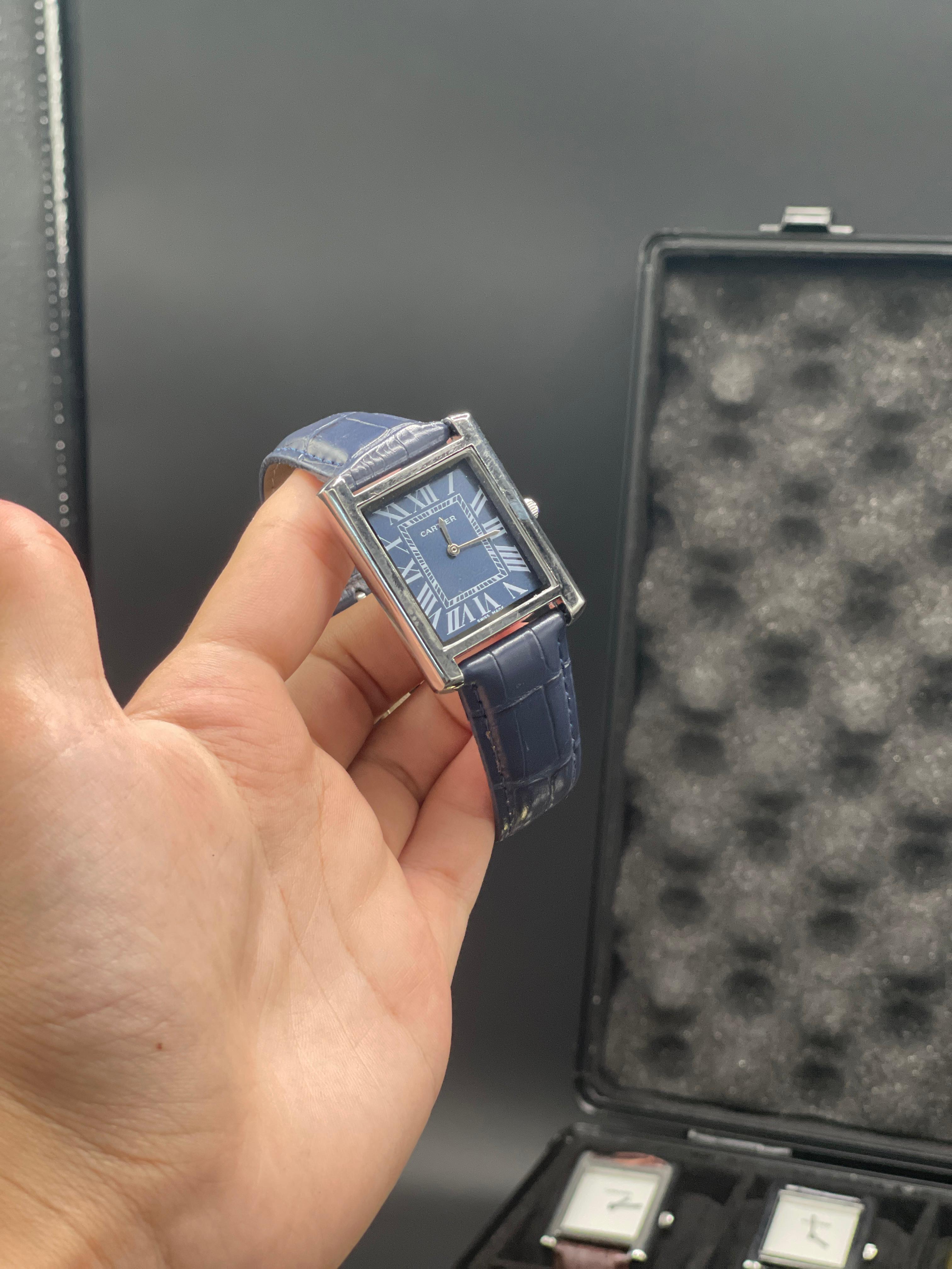 CTR Blue Leather Strap With Striking Blue Dial Watch