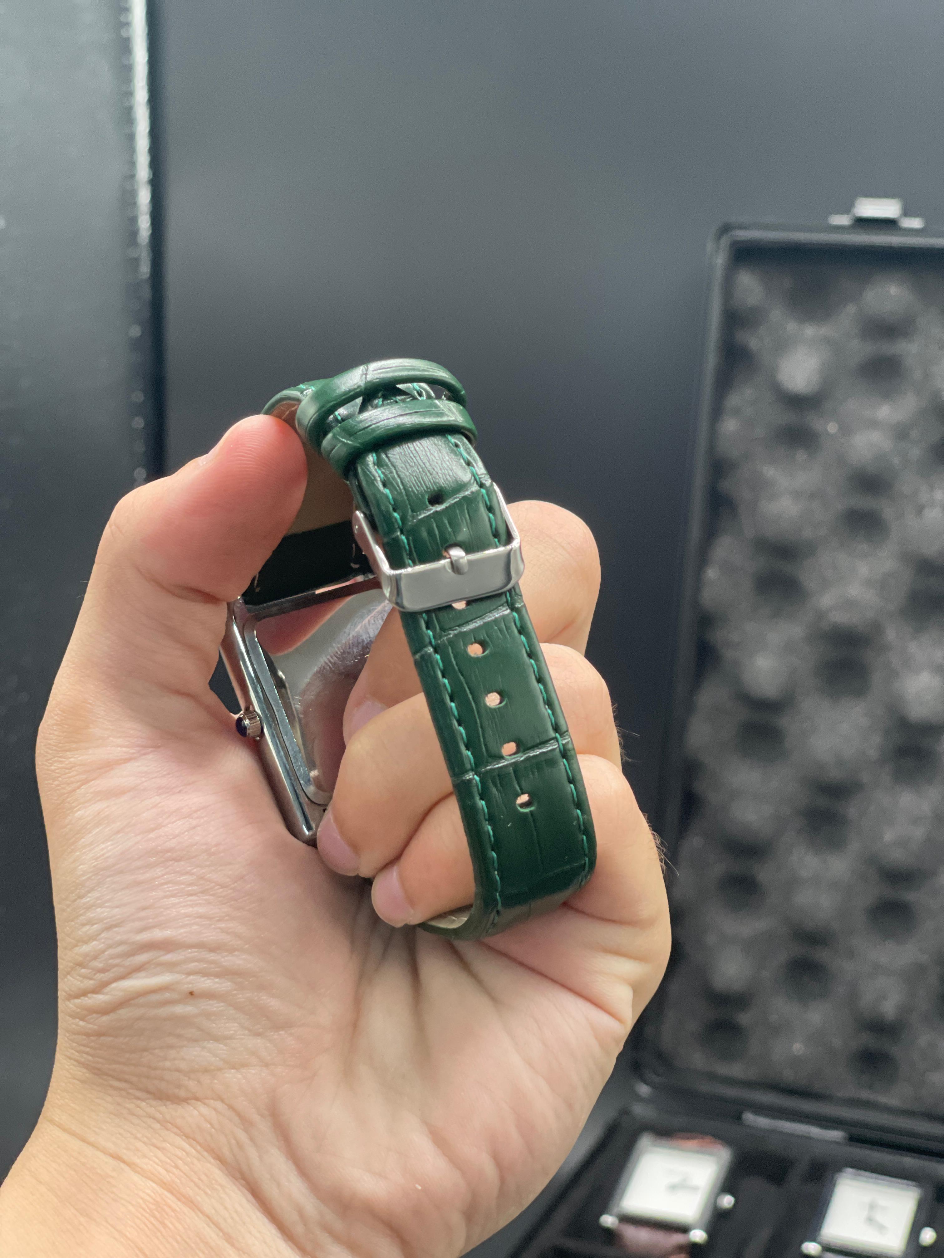 CTR Green Leather Strap With Rich Green Dial Watch